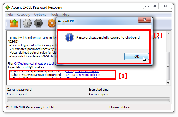 Find your password with AccentEPR and copy it to clipboard with one click