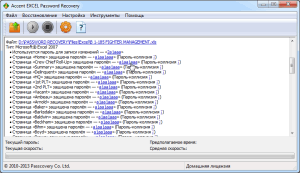 AccentEPR recover some Excel passwords instantly